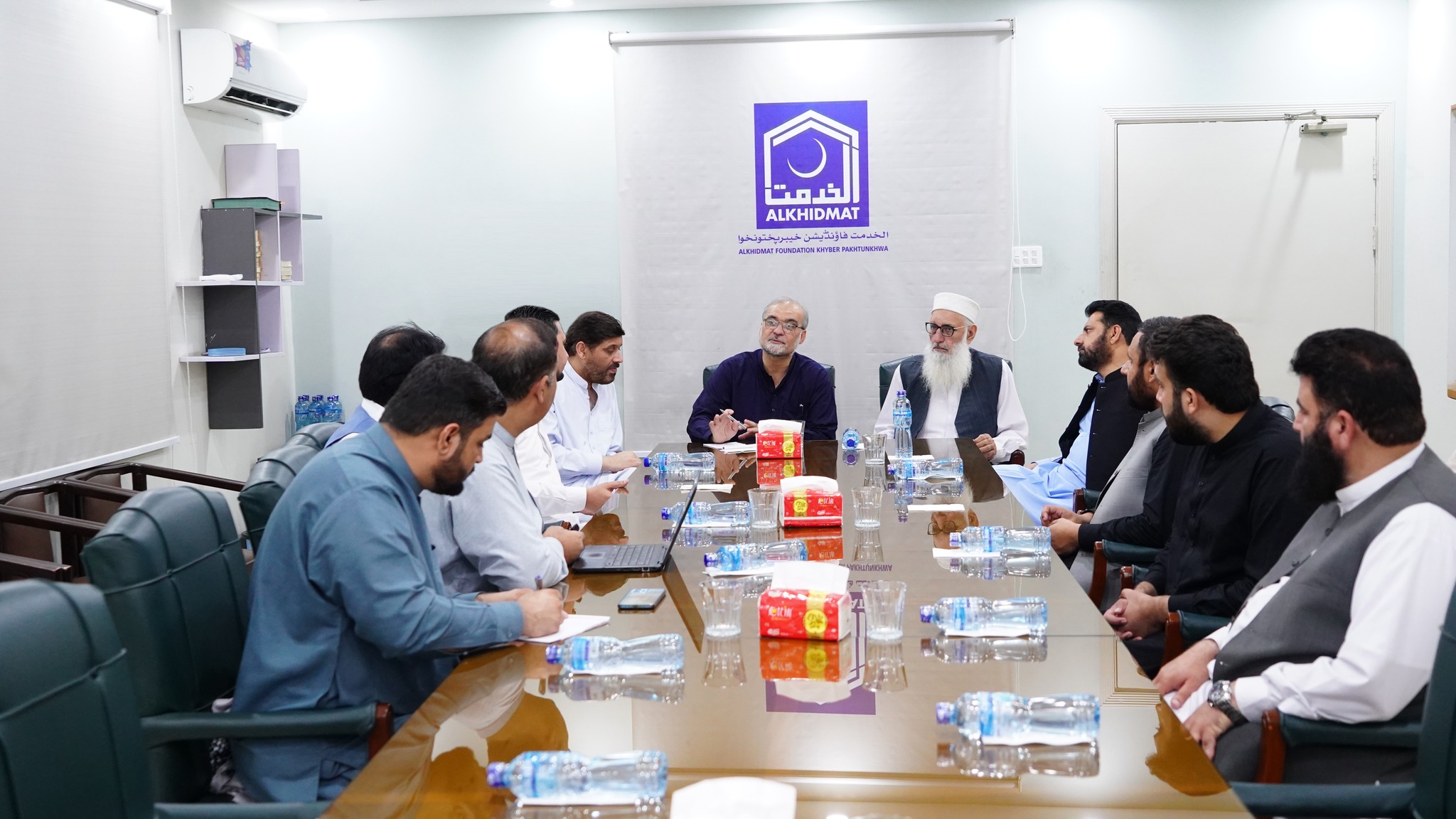 Ameer JI Pakistan visits Alkhidmat Foundation KP office